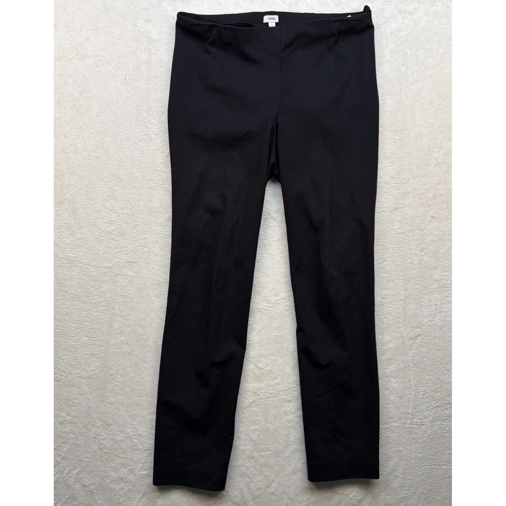 Vince Womens Black Leggings Pants Large Pull On Stretch Minimalist Lounge